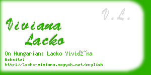viviana lacko business card
